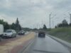 Pas rozdziału jezdni na DK 46