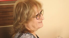 Elżbieta Ferenc przymierzana do „Okularów ks. Kaczkowskiego”