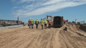 Prezydent na budowie