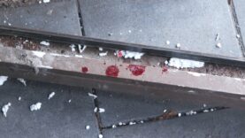 Atak z nożem pięciu na jednego