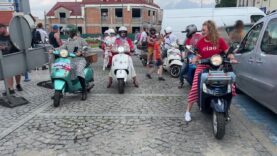 Zlot skuterów Vespa w Olsztynie